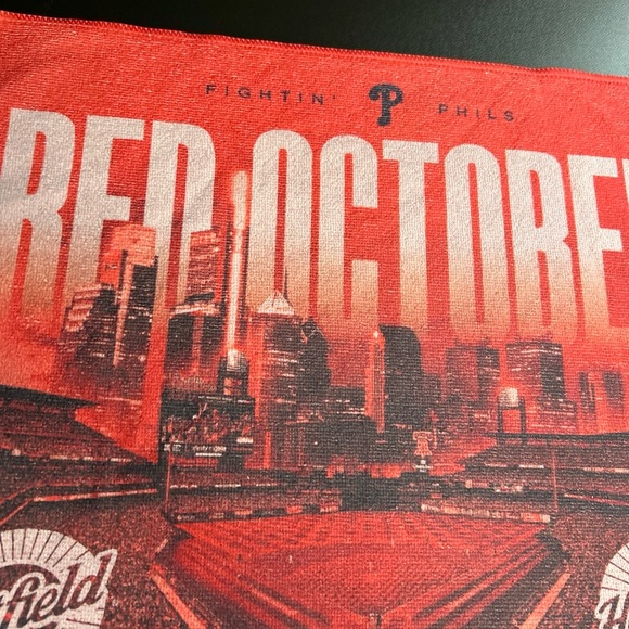 Philadelphia Phillies Red October Rally Towel 2024 MLB Baseball Citizens Bank - Picture 3 of 11